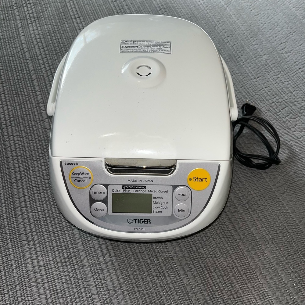 Tiger JBV-S10U 5.5 Cup Microcomputer Rice Cooker White Multi-Menu - Picture 2 of 8